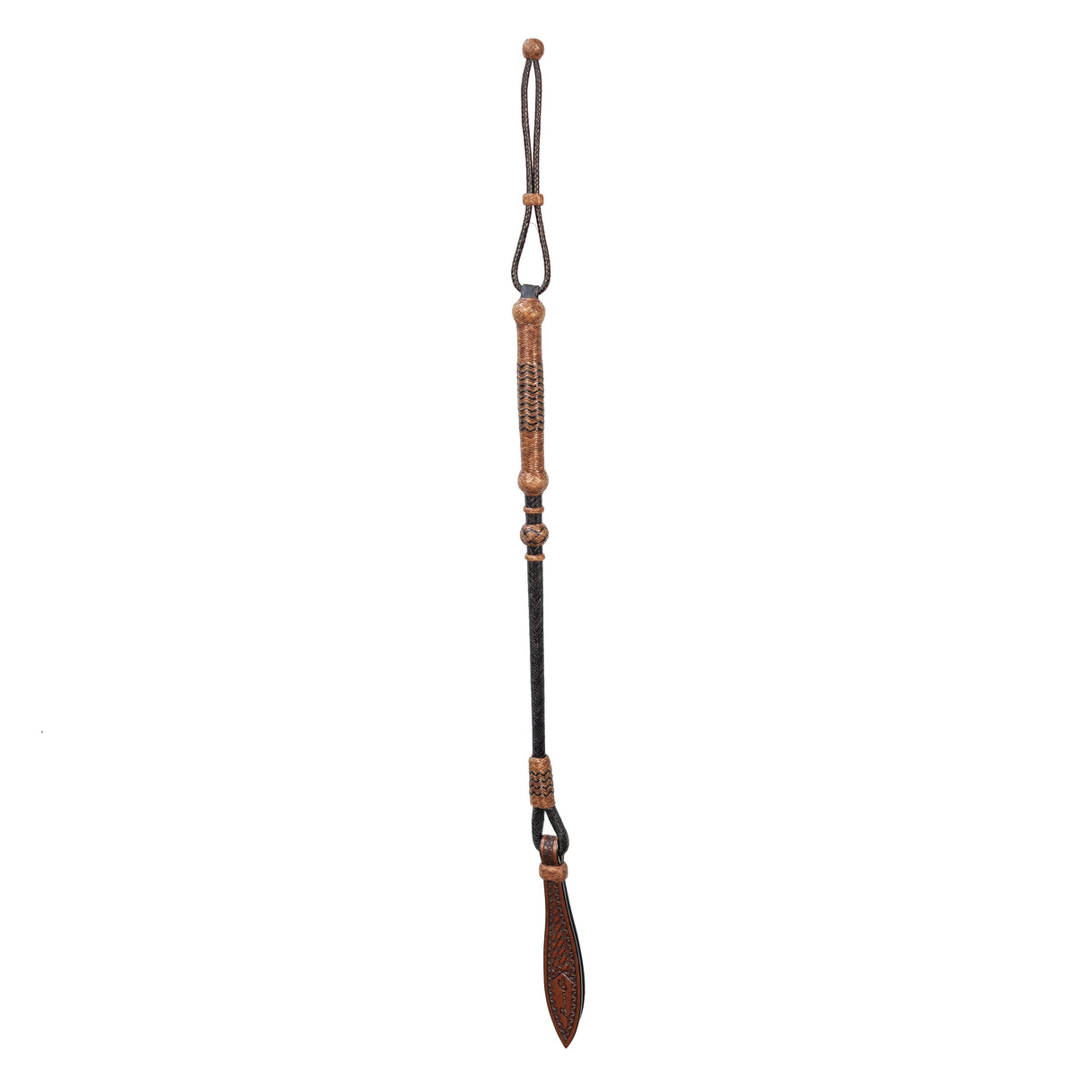 Professional's Choice Rawhide Quirt- Black/Brown