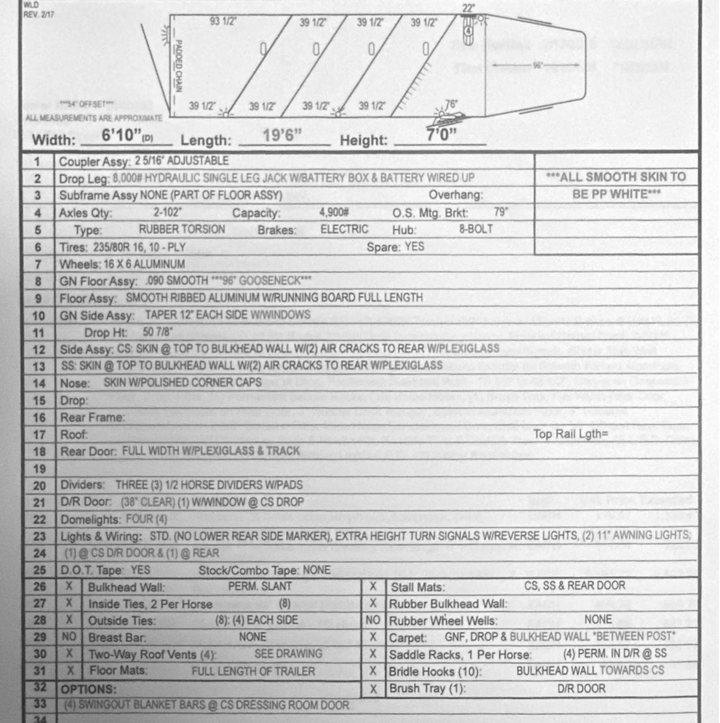 ON ORDER! 2027 4 Star 4 Horse Stock Combo Trailer