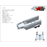 2027 4 Star 3 Horse Stock Combo Horse Trailer