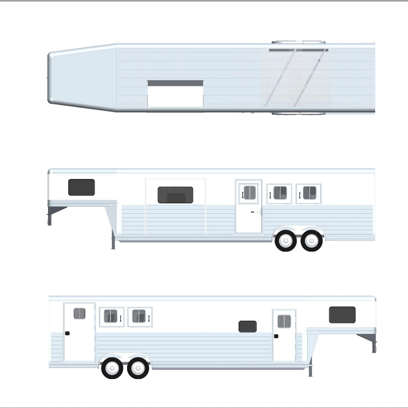 ON ORDER! 2027 4 Star 3 Horse Trailer Side Load with Living Quarters