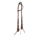 Weaver Leather Floret Tooled Slip Ear Headstall
