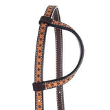 Weaver Leather Floret Tooled Slip Ear Headstall