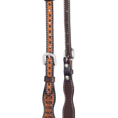 Weaver Leather Floret Tooled Slip Ear Headstall