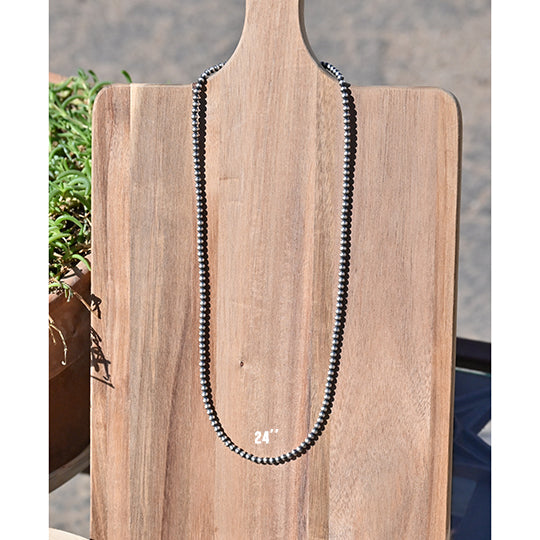 The Mason Lee Navajo Pearl Necklace- 4mm Beads