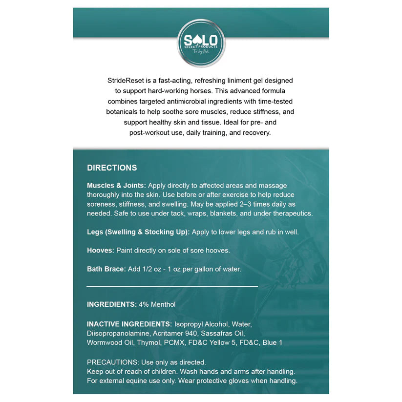 Solo Select StrideReset - Liniment Gel