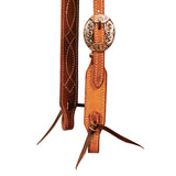 Professional's Choice Tapered Natural Roughout Gunslinger Slit Ear Headstall