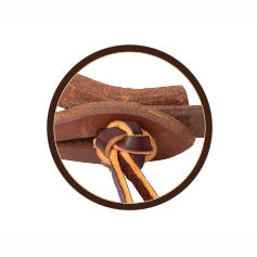Weaver Leather ProTack Oiled Heavy Harness Leather 5/8"x8' Pineapple Knot Roper Reins