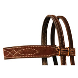 Professional's Choice Chocolate Roughout Gunslinger Browband Headstall