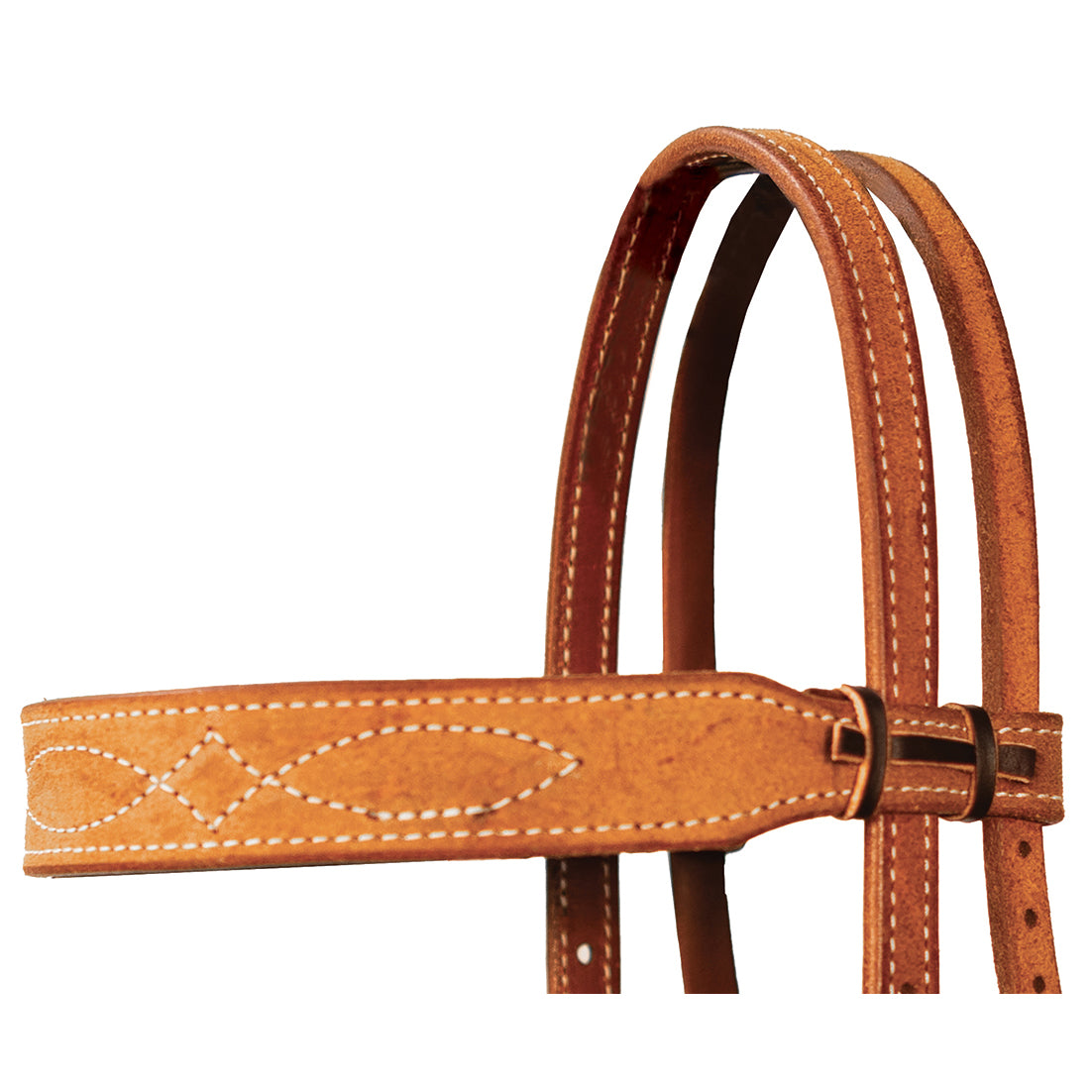Professional's Choice Natural Roughout Gunslinger Browband Headstall