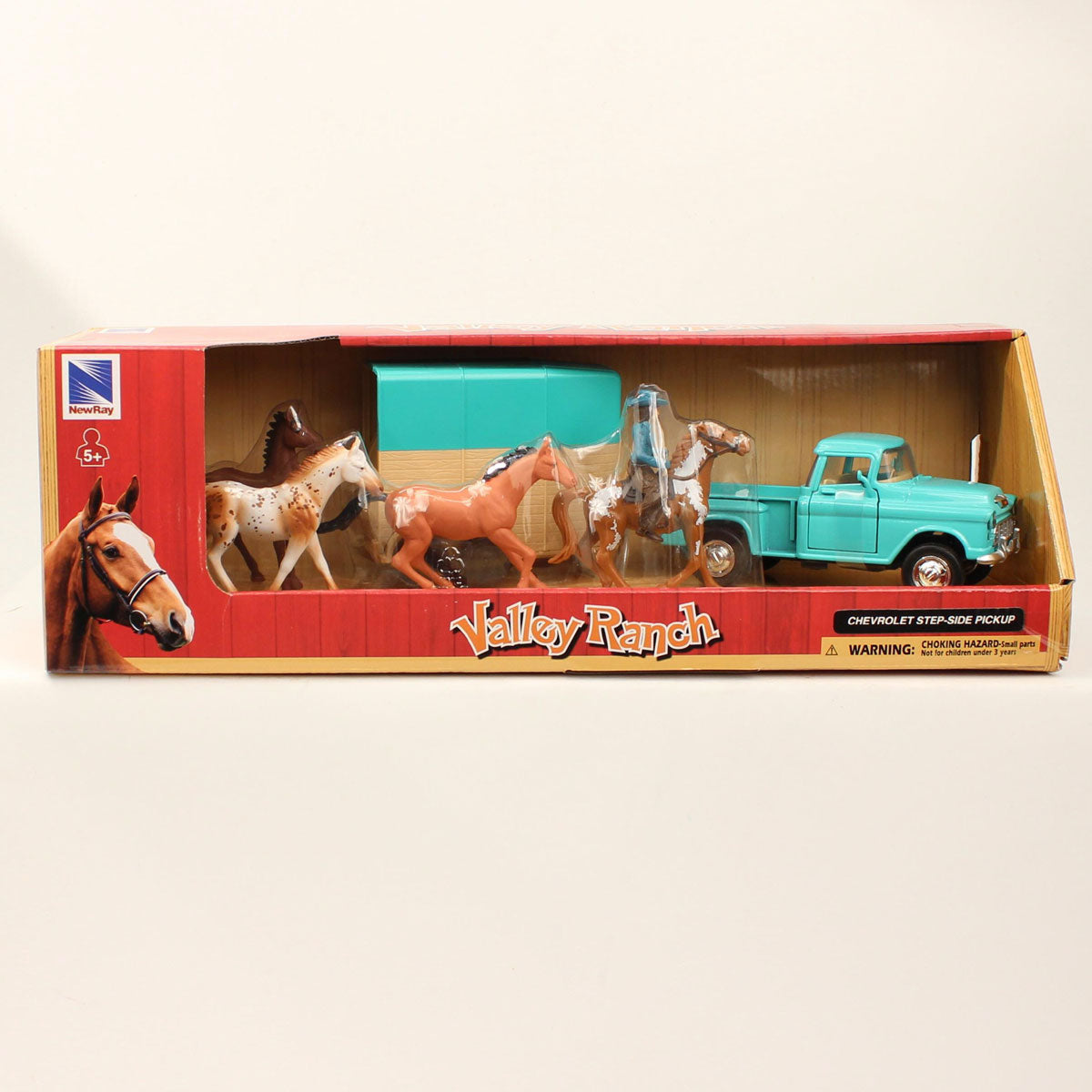M & F Western 1955 Chevy Pickup and Horse Trailer Toy