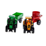 M & F Western Bigtime Barnyard Assorted Tractors With Trailers