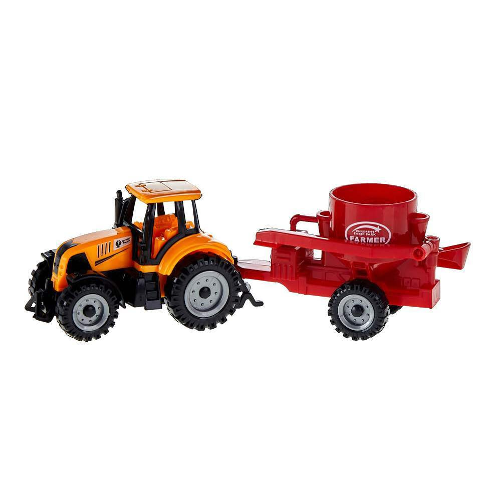 M & F Western Bigtime Barnyard Assorted Tractors With Trailers