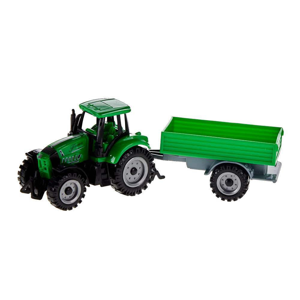 M & F Western Bigtime Barnyard Assorted Tractors With Trailers