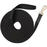 Tough 1 50' Ribbed Cotton Lunge Line- Black