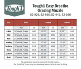 Tough1 Easy Breathe V-Nose Grazing Muzzle- Black