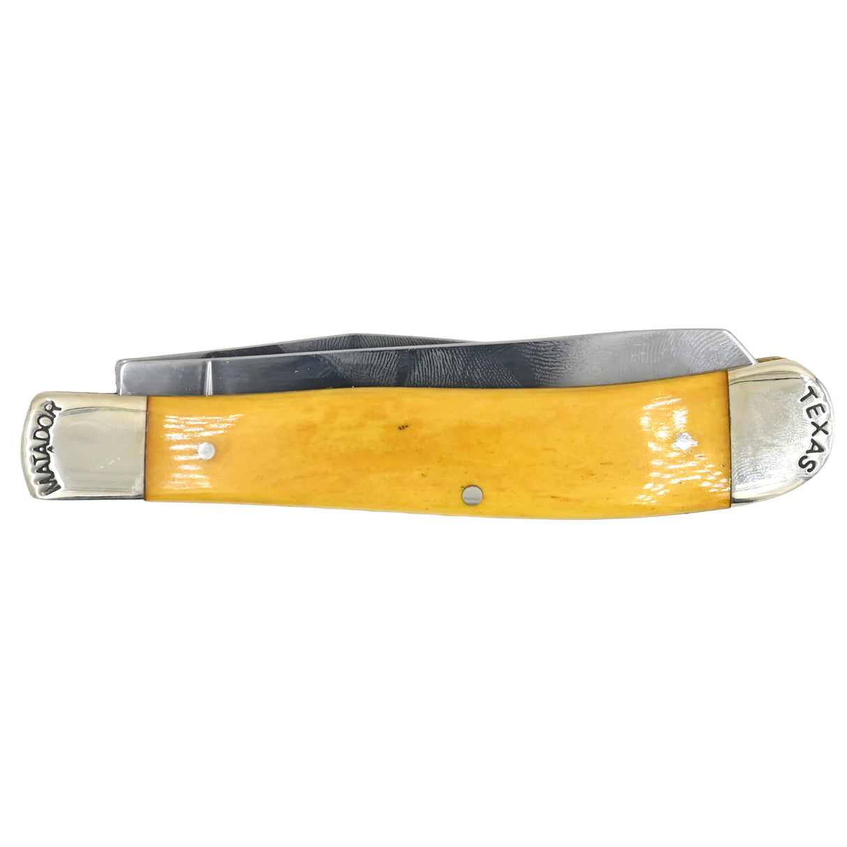Moore Maker Yellow Bone Trapper Knife with Longhorn