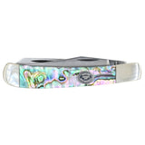 Moore Maker Abalone 2-Blade Mini Trapper Pocket Knife