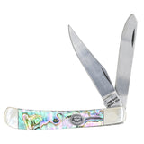 Moore Maker Abalone 2-Blade Mini Trapper Pocket Knife