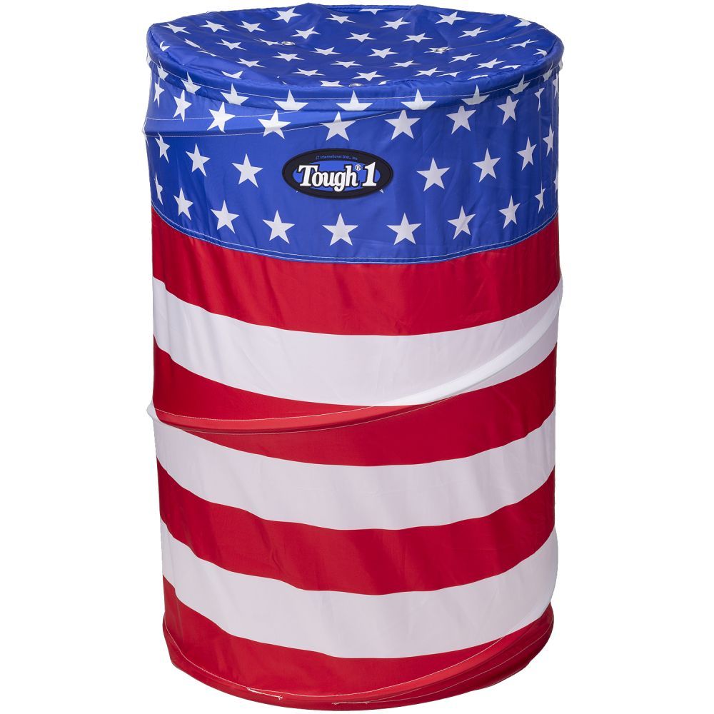 Tough-1 Perfect Turn Collapsible Barrel Set of 3-Stars and Stripes
