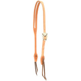 Cowperson Tack Roughout 5/8" Slot Ear Headstall with Silver Overlay Shell Buckle