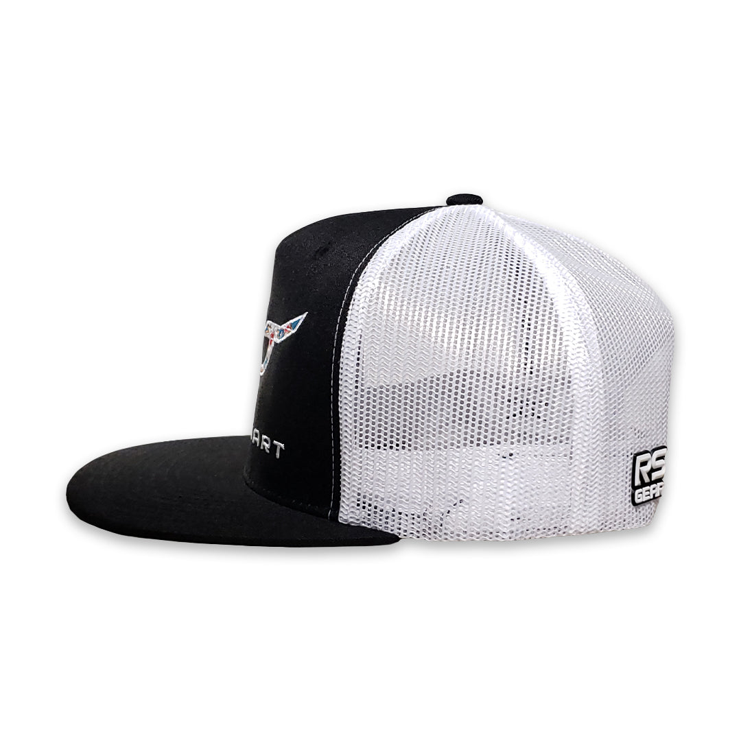 RopeSmart Santa Fe Logo Embroidered Black/White Mesh Trucker Cap