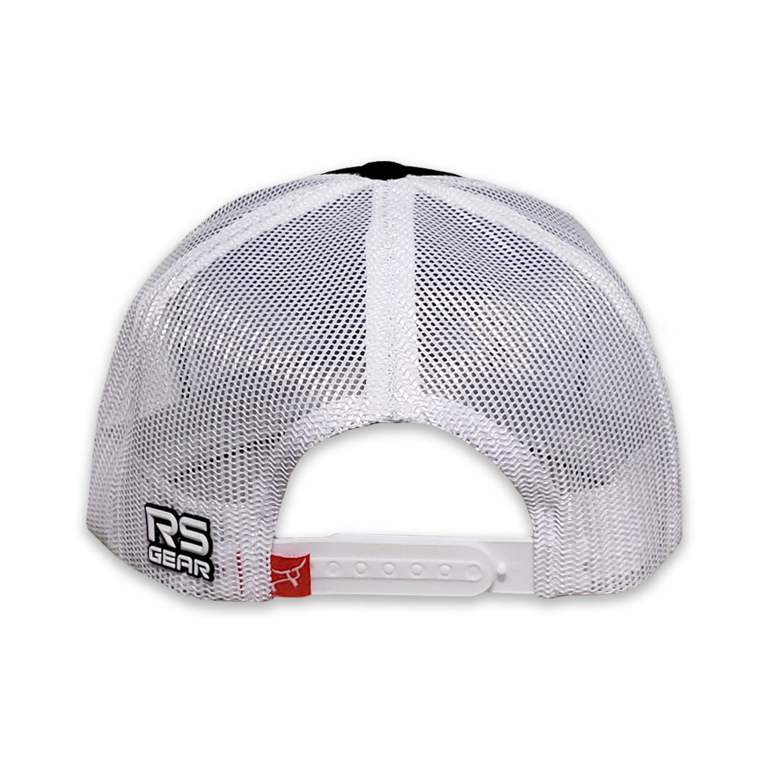 RopeSmart Santa Fe Logo Embroidered Black/White Mesh Trucker Cap