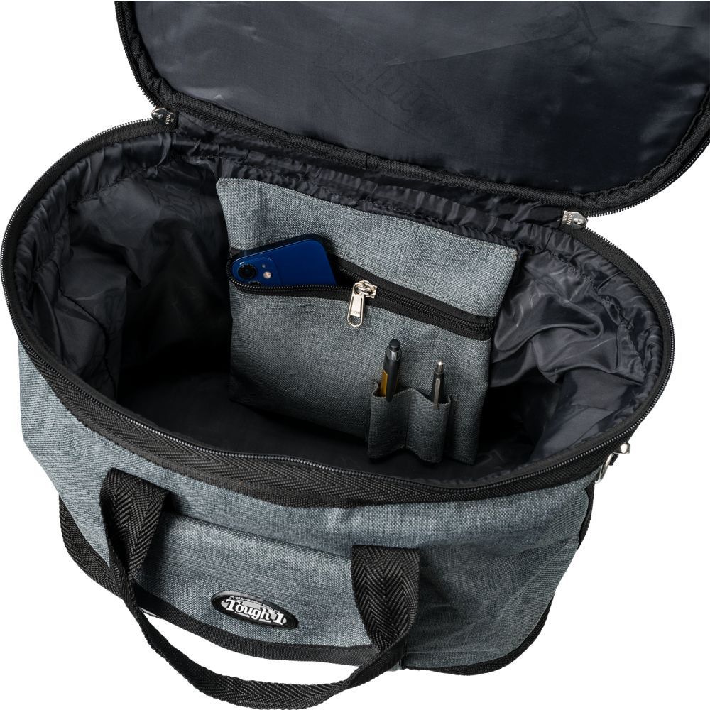 Tough 1 Heathered Grey Helmet/Grooming Bag