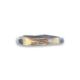 Moore Maker Sambar Stag Two Blade Trapper Knife- 4 1/8"
