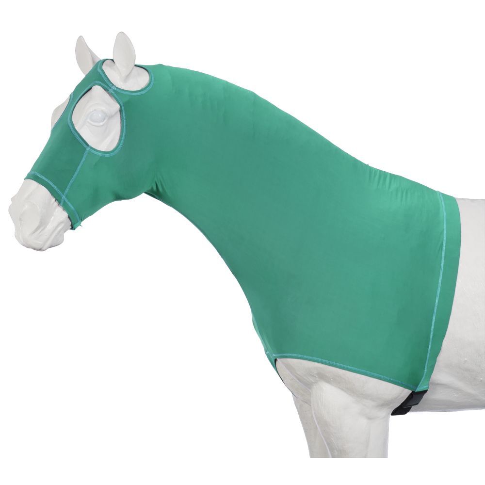 Tough-1 Mane Stay Hood with Partial Zipper- Turquoise