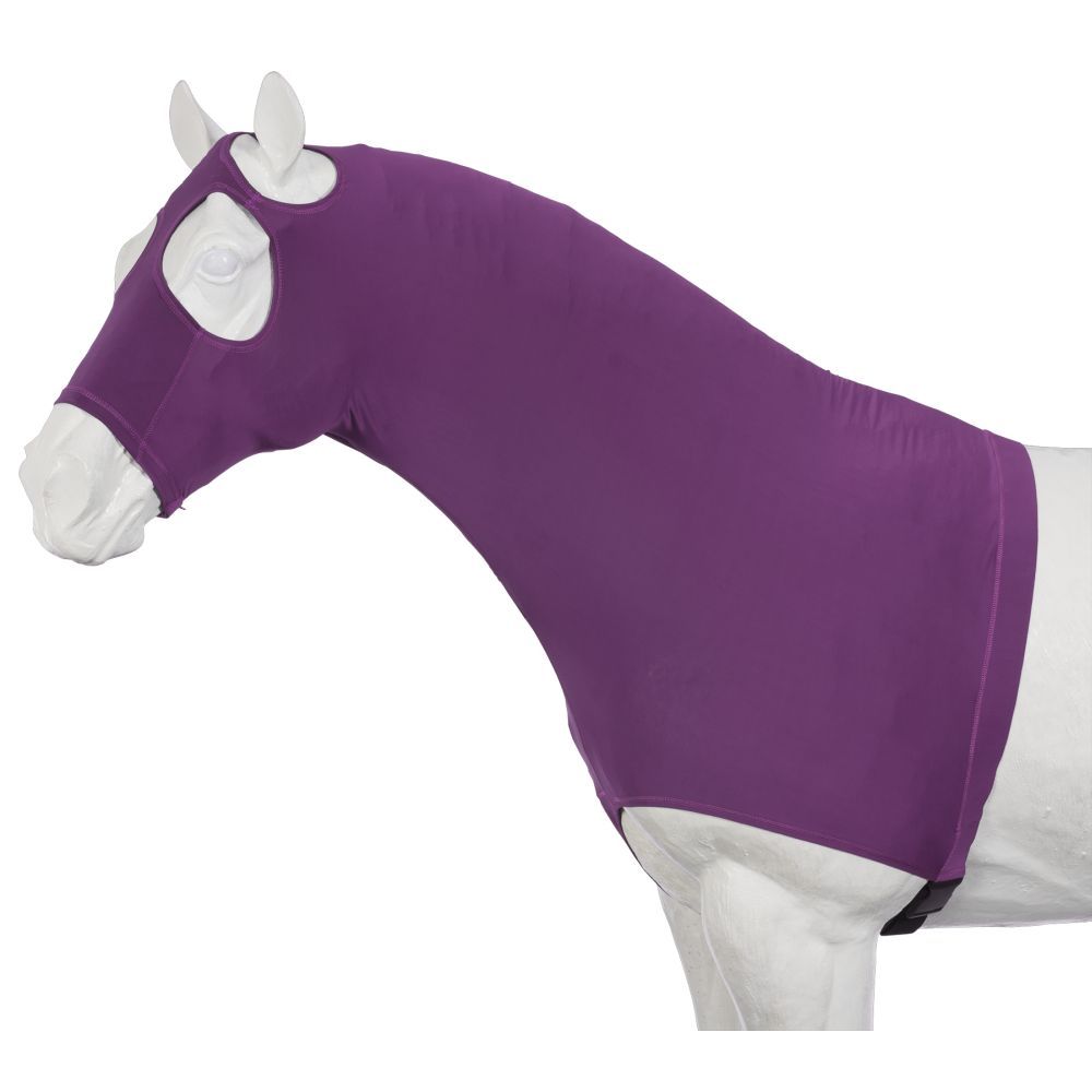 Tough-1 Mane Stay Hood with Partial Zipper- Purple