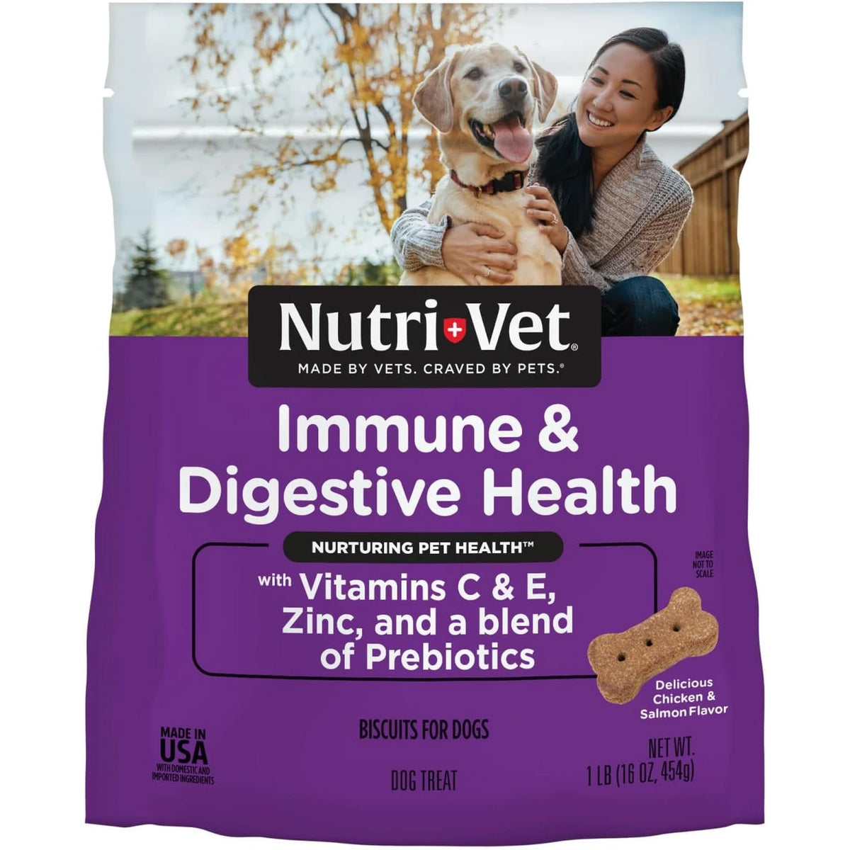 Nutri-Vet Immune & Digestive Health Biscuits- 16oz.