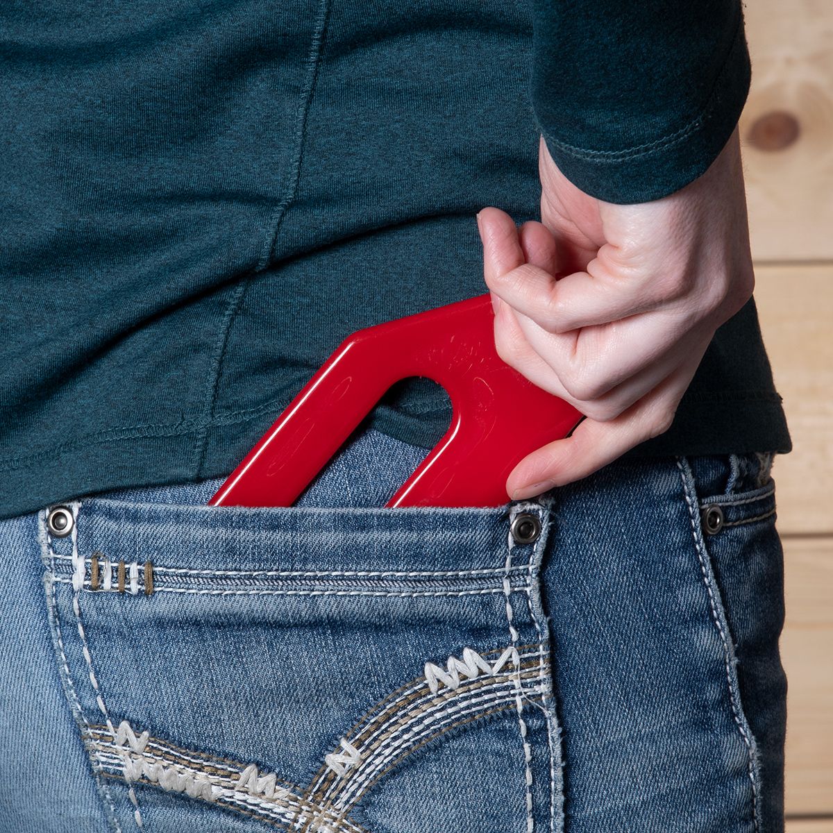 Tough 1 Easy Grip Sweat Scraper- Red