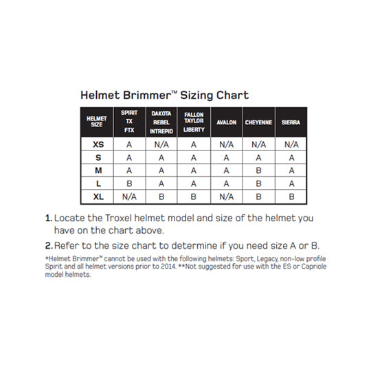 Troxel Helmet Brimmer