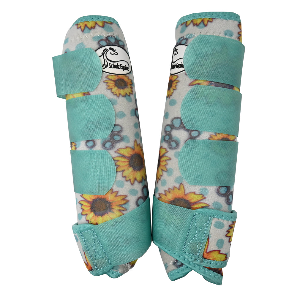 Schulz Equine 2 Pack Sunflower Squash Blossom Splint Boots
