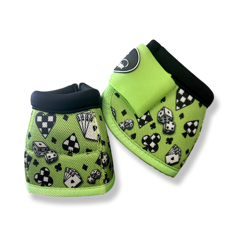 Schulz Equine No-Turn Bell Boots- House of Cards
