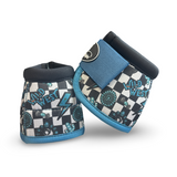 Schulz Equine No-Turn Bell Boots- Turquoise Glass