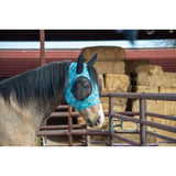 Schulz Equine Lycra Fly Mask- Turquoise Howdy