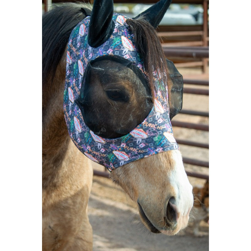 Schulz Equine Lycra Fly Mask- Vegas Rodeo