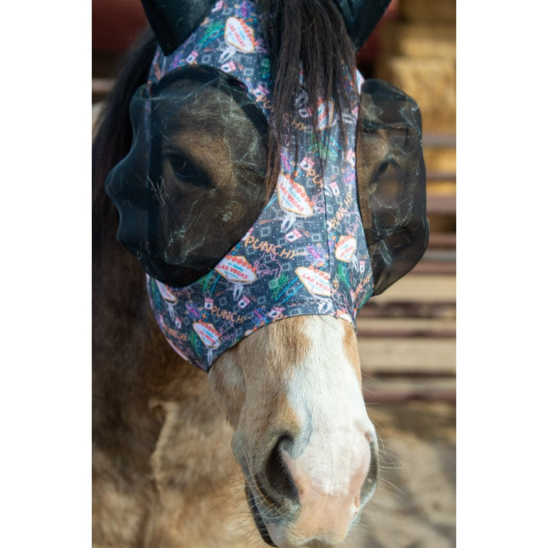 Schulz Equine Lycra Fly Mask- Vegas Rodeo
