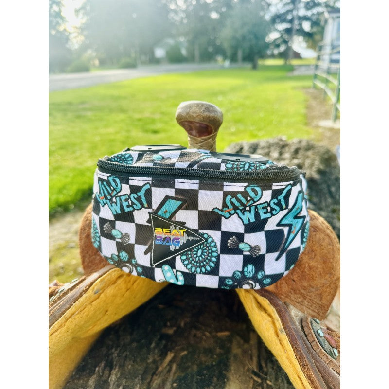 Schulz Equine Turquoise Glass Beat Bag Pommel Bag