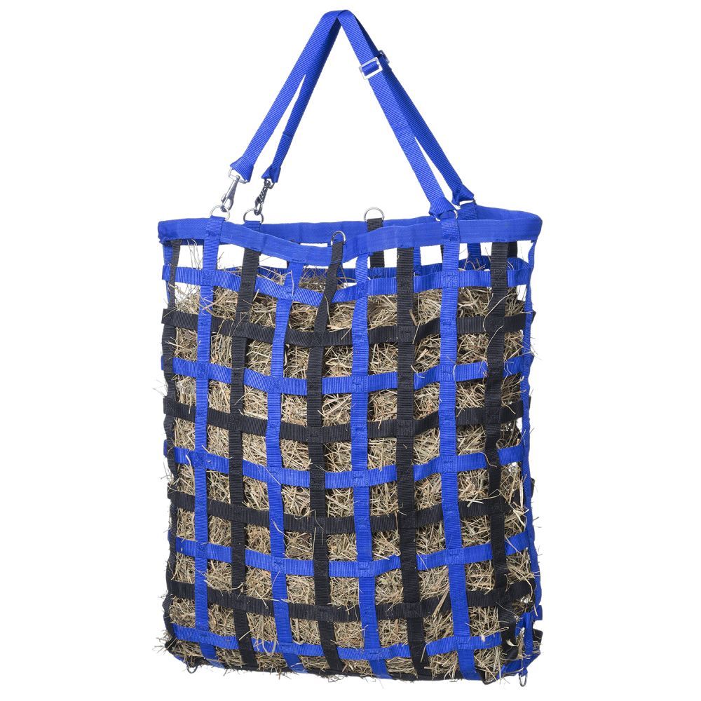 Tough 1 Premium Slow Feed Web Hay Bag- Royal Blue