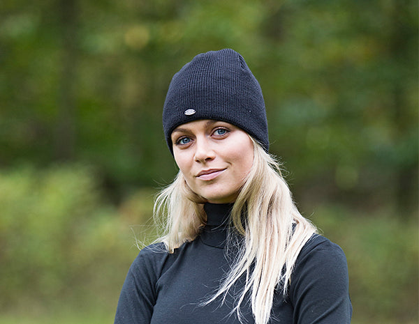 Back on Track Kim Wool Beanie-Black