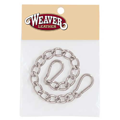 Weaver Leather Curb Chain with Safety Spring Snaps