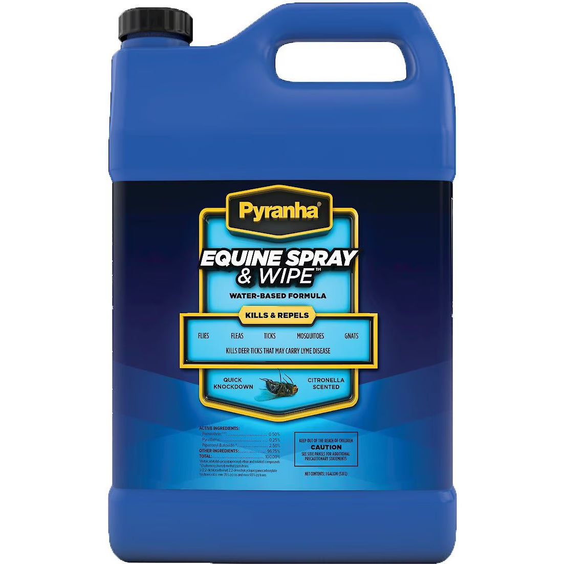 Pyranha Equine Spray 'N Wipe Fly Spray- Gallon