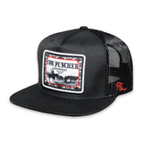 RopeSmart Black Trucker Cap w/ Cow Puncher Patch