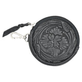 Rafter T Ranch Co Black Tooled Coin Purse Set