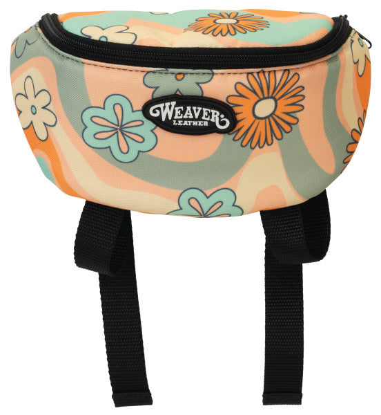 Weaver Leather Saddle Pouch- Retro Flower