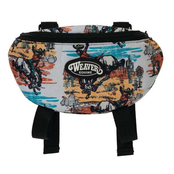 Weaver Leather Saddle Pouch- Bucking Bronco