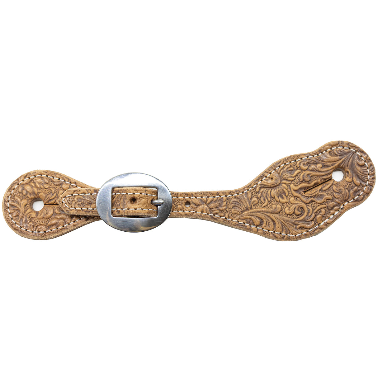 Professional's Choice Women's Natural Floral Embossed Spur Straps