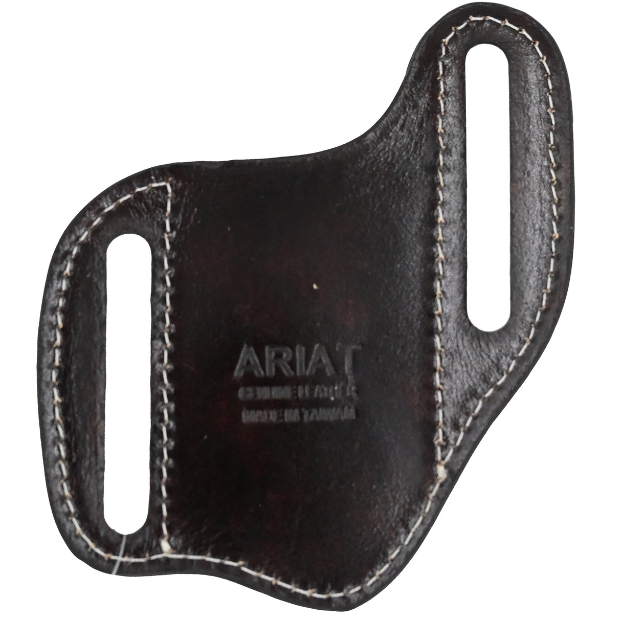 Ariat Chocolate Pancake Knife Sheath with Natural Tooling